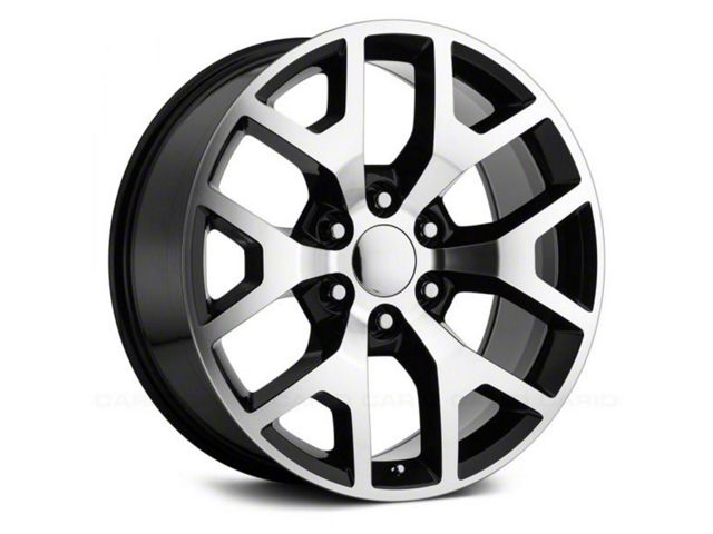 Performance Replicas PR169 Gloss Black Machined 6-Lug Wheel; 20x9; 27mm Offset (2024 Tacoma)