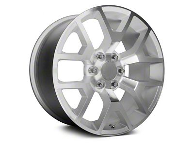 Performance Replicas PR169 Silver Machined 6-Lug Wheel; 20x9; 27mm Offset (2024 Tacoma)