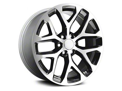 Performance Replicas PR177 Gloss Black Machined 6-Lug Wheel; 20x9; 24mm Offset (2024 Tacoma)