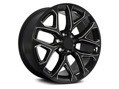 Performance Replicas PR177 Gloss Black Milled 6-Lug Wheel; 20x9; 24mm Offset (2024 Tacoma)