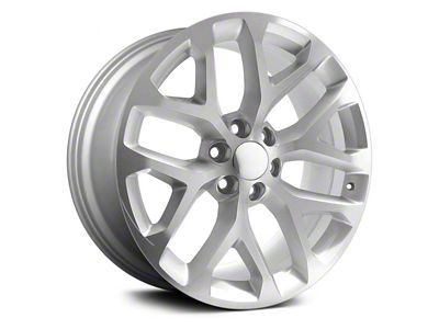 Performance Replicas PR177 Silver Machined 6-Lug Wheel; 20x9; 24mm Offset (2024 Tacoma)