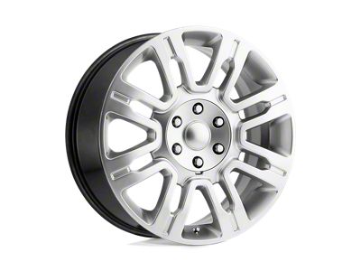 PR167 Hyper Silver 6-Lug Wheel; 20x8.5; 44mm Offset (22-24 Bronco Raptor)