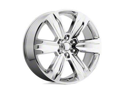 PR172 Chrome 6-Lug Wheel; 22x9; 44mm Offset (22-24 Bronco Raptor)