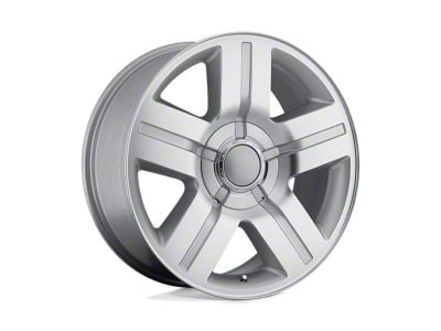 Performance Replicas PR147 Silver Machined Wheel; 20x8.5; 0mm Offset (20-24 Jeep Gladiator JT)