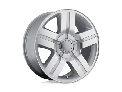 Performance Replicas PR147 Silver Machined Wheel; 22x9; 0mm Offset (05-10 Jeep Grand Cherokee WK)