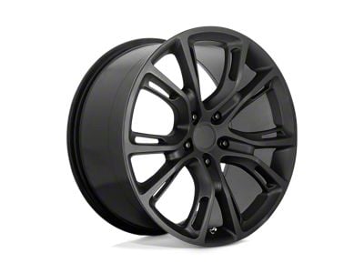 PR137 Matte Black Wheel; 22x9; 34mm Offset (11-21 Jeep Grand Cherokee WK2)