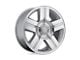 Performance Replicas PR147 Silver Machined Wheel; 22x9; 0mm Offset (18-24 Jeep Wrangler JL)