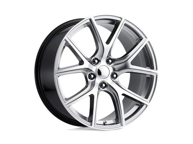 Performance Replicas PR181 Hyper Silver Machined Wheel; 20x9 (18-24 Jeep Wrangler JL)