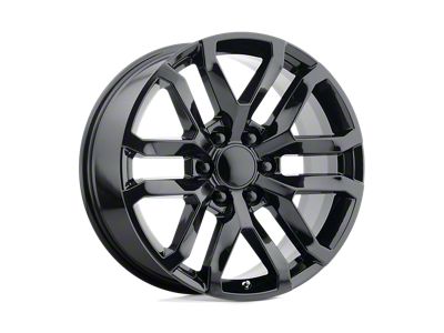 Performance Replicas PR196 Gloss Black 6-Lug Wheel; 22x9; 24mm Offset (17-24 Titan)