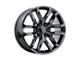 Performance Replicas PR196 Gloss Black 6-Lug Wheel; 22x9; 24mm Offset (17-24 Titan)