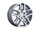 Performance Replicas PR203 Gunmetal Machined 6-Lug Wheel; 20x9; 28mm Offset (17-24 Titan)