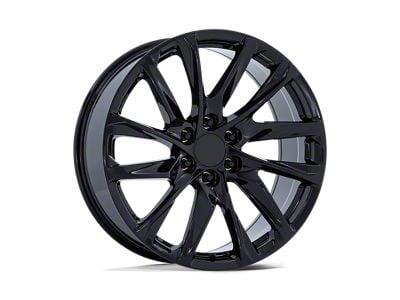 Performance Replicas PR213 Gloss Black 6-Lug Wheel; 24x10; 31mm Offset (17-24 Titan)