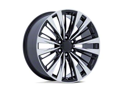 Performance Replicas PR226 Gloss Black and Polished 6-Lug Wheel; 22x9; 28mm Offset (17-24 Titan)