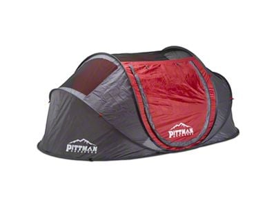 Pittman Outdoors Instant POP-UP 2-Person Ground Tent; Gray