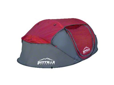 Pittman Outdoors Instant POP-UP 4-Person Ground Tent; Gray