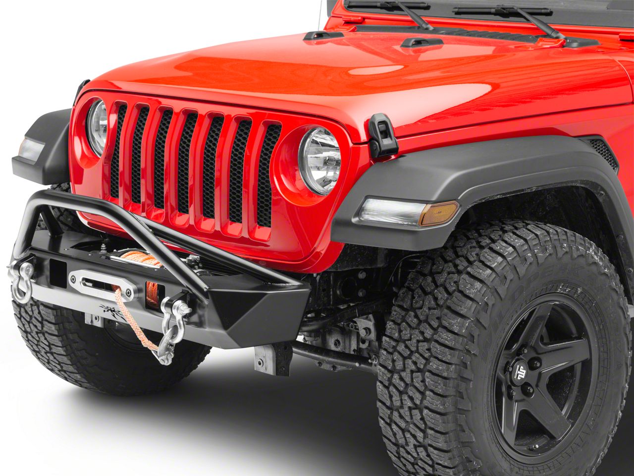 Poison Spyder Jeep Wrangler Bruiser Front Bumper; SpyderShell Armor ...