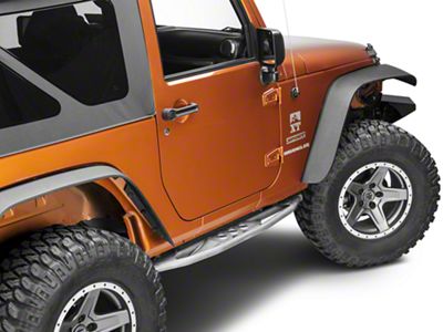 Poison Spyder Frame Mounted Ricochet Rockers (07-18 Jeep Wrangler JK 2-Door)