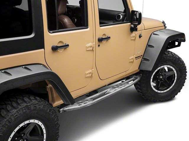 Poison Spyder Frame Mounted Ricochet Rockers (07-18 Jeep Wrangler JK 4-Door)