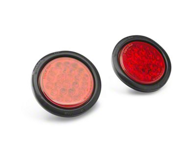 Poison Spyder LED Tail Lights and Reverse Lights with Wiring Harness; Black Housing; Red Lens (07-18 Jeep Wrangler JK)