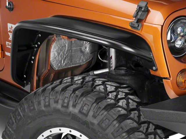 Poison Spyder Crusher Fender Flares; Standard Width; SpyderShell Armor Coat (07-18 Jeep Wrangler JK)