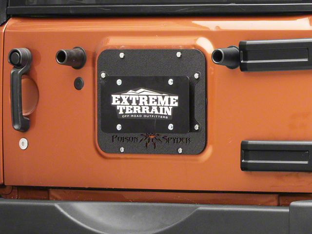 Poison Spyder Tramp Stamp II with License Plate Mount; Wide Vent (07-18 Jeep Wrangler JK)