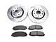 PowerStop Z23 Evolution Sport Brake Rotor and Pad Kit; Front (20-24 Jeep Gladiator JT Launch Edition, Rubicon)