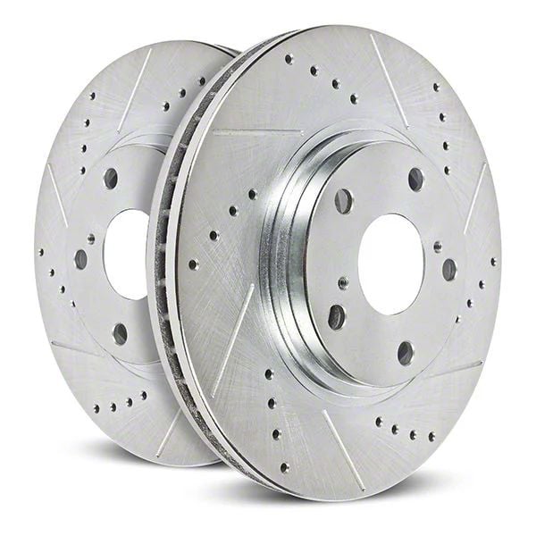 PowerStop Jeep Wrangler Evolution Cross-Drilled and Slotted Rotors ...