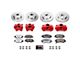 PowerStop Front and Rear Big Brake Conversion Kit; Red Calipers (07-18 Jeep Wrangler JK)