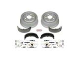 PowerStop OE Replacement Brake Drum and Pad Kit; Rear (91-00 Jeep Wrangler YJ & TJ)