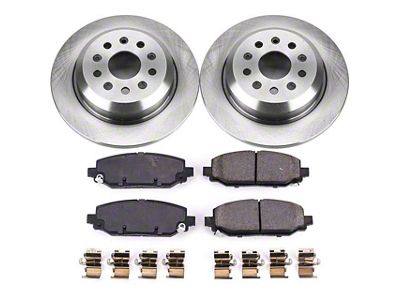 PowerStop OE Replacement Brake Rotor and Pad Kit; Rear (18-25 Jeep Wrangler JL Rubicon, Sahara, Excluding 4xe & Rubicon 392)