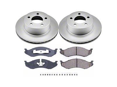 PowerStop Z17 Evolution Plus Brake Rotor and Pad Kit; Front (90-98 Jeep Wrangler YJ & TJ; 1999 Jeep Wrangler TJ w/ 3-1/4-Inch Composite Rotors)