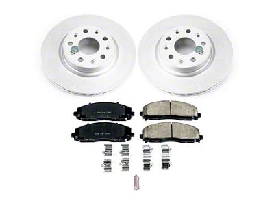 PowerStop Z17 Evolution Plus Brake Rotor and Pad Kit; Front (18-24 Jeep Wrangler JL, Excluding 4xe, Rubicon & Sahara)