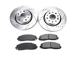 PowerStop Z23 Evolution Sport Brake Rotor and Pad Kit; Front (18-24 Jeep Wrangler JL Rubicon, Sahara, Excluding 4xe & Rubicon 392)