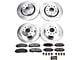 PowerStop Z23 Evolution Sport Brake Rotor and Pad Kit; Front and Rear (18-24 Jeep Wrangler JL Rubicon, Sahara, Excluding 4xe & Rubicon 392)
