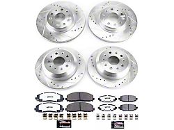 PowerStop Z36 Extreme Truck and Tow Brake Rotor and Pad Kit; Front and Rear (18-24 Jeep Wrangler JL, Excluding 4xe, Rubicon & Sahara)