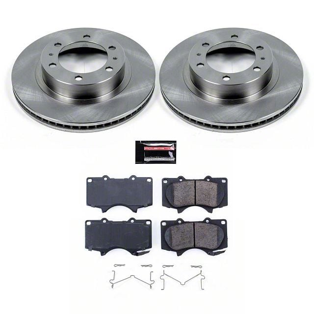 Powerstop Tacoma Oe Replacement Lug Brake Rotor And Pad Kit Front Koe Tacoma