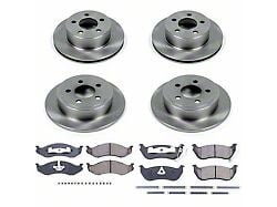 PowerStop OE Replacement Brake Rotor and Pad Kit; Front and Rear (03-06 Jeep Wrangler TJ w/ Rear Disc Brakes)