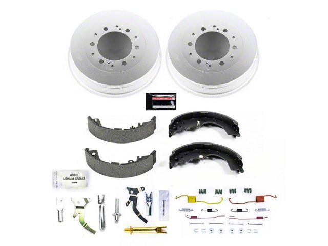 PowerStop OE Replacement 6-Lug Brake Drum and Pad Kit; Rear (05-23 Tacoma)