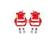 PowerStop Performance Rear Brake Calipers; Red (07-15 Tundra)