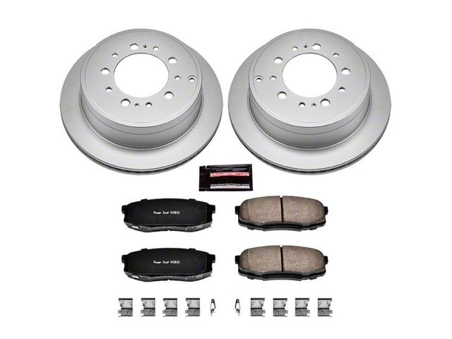 PowerStop Z17 Evolution Plus 5-Lug Brake Rotor and Pad Kit; Rear (07-21 Tundra)