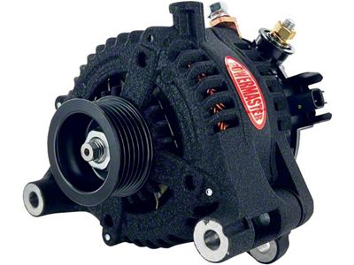 Powermaster Alternator; 180 Amp; Black (12-18 3.6L Jeep Wrangler JK)