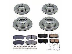 PowerStop OE Replacement 6-Lug Brake Rotor and Pad Kit; Front and Rear (03-09 4Runner w/ 12.56-Inch Front Rotors)