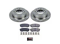 PowerStop OE Replacement 6-Lug Brake Rotor and Pad Kit; Rear (03-09 4Runner)