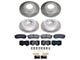 PowerStop Semi-Coated 6-Lug Brake Rotor and Pad Kit; Front and Rear (03-09 4Runner w/ 12.56-Inch Front Rotors)