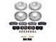 PowerStop Semi-Coated 6-Lug Brake Rotor and Pad Kit; Front and Rear (03-09 4Runner w/ 13.30-Inch Front Rotors)