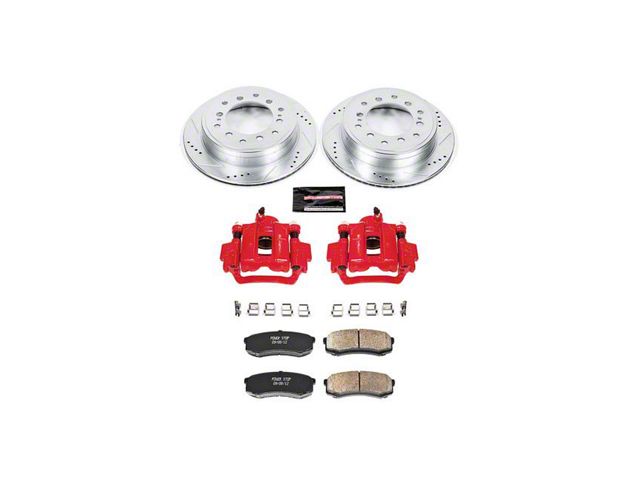 PowerStop Z23 Evolution 6-Lug Brake Rotor, Pad and Caliper Kit; Rear (10-24 4Runner)