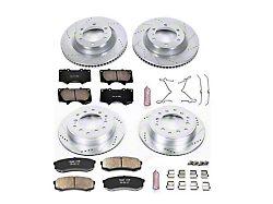 PowerStop Z23 Evolution 6-Lug Brake Rotor and Pad Kit; Front and Rear (10-24 4Runner)