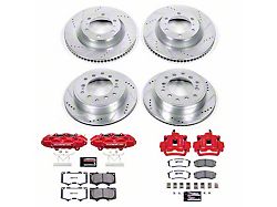 PowerStop Z36 Extreme Truck and Tow 6-Lug Brake Rotor, Pad and Caliper Kit; Front and Rear (10-15 4Runner)