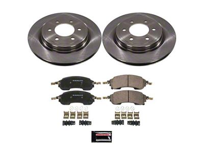 PowerStop OE Replacement 6-Lug Brake Rotor and Pad Kit; Rear (22-25 Bronco Raptor)