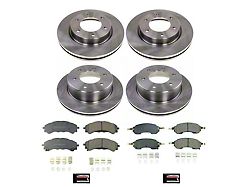 PowerStop OE Replacement 6-Lug Brake Rotor and Pad Kit; Front and Rear (21-24 Bronco, Excluding Raptor)